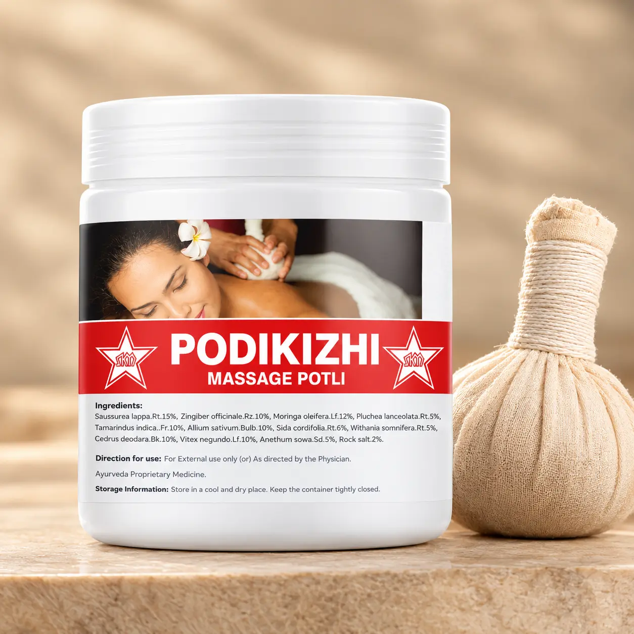 Podi kozhi massage potli